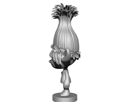 Princess Poppy troll for 3D printing 3Dプリントモデル