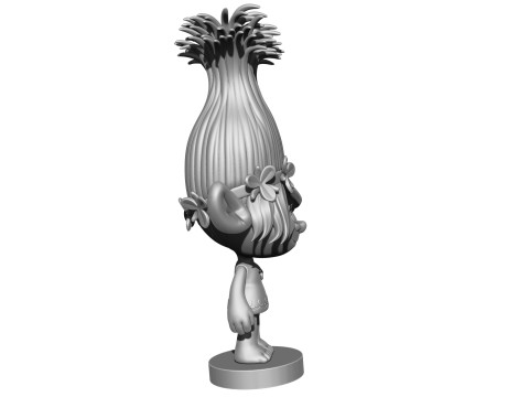 Princess Poppy troll for 3D printing 3Dプリントモデル