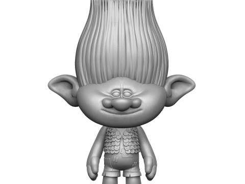 Branch troll for 3D printing 3Dプリントモデル