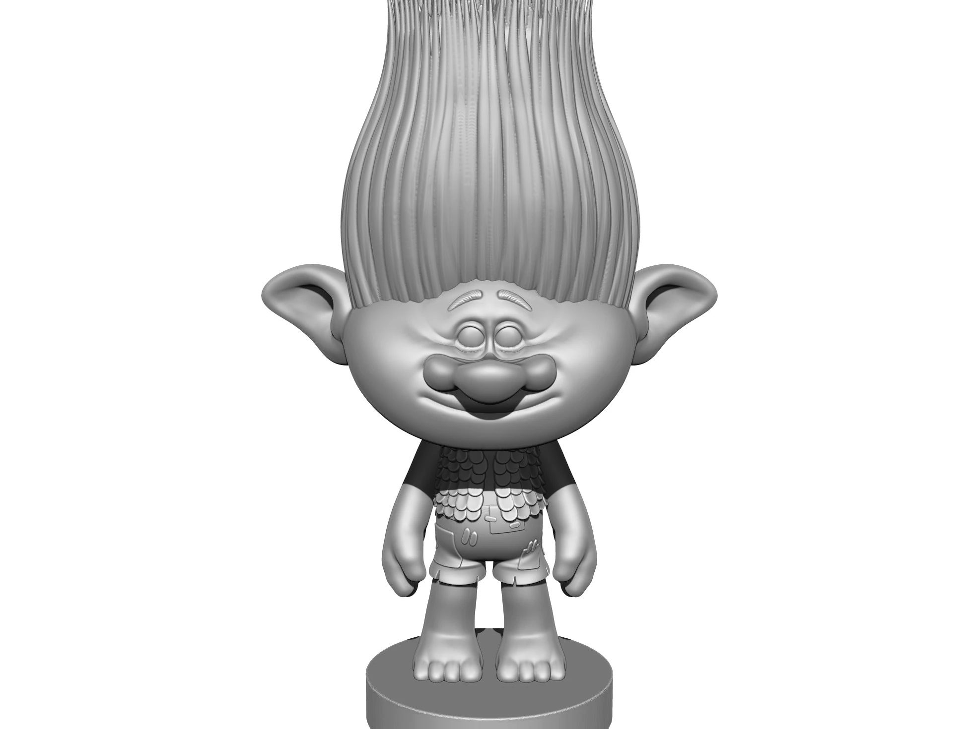 Branch troll for 3D printing 3D Print Model .c4d .max .obj .3ds .fbx .stl .blend 