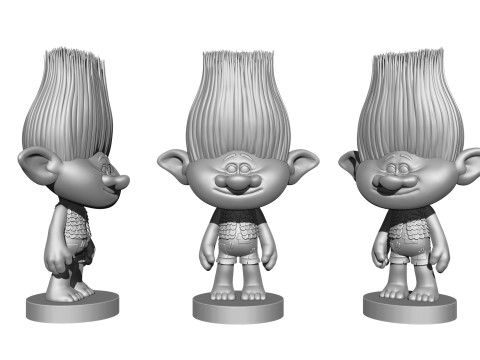 Branch troll for 3D printing 3Dプリントモデル