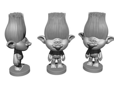 Branch troll for 3D printing 3Dプリントモデル