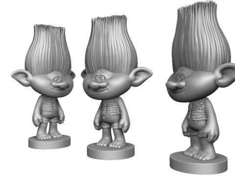 Branch troll for 3D printing 3Dプリントモデル