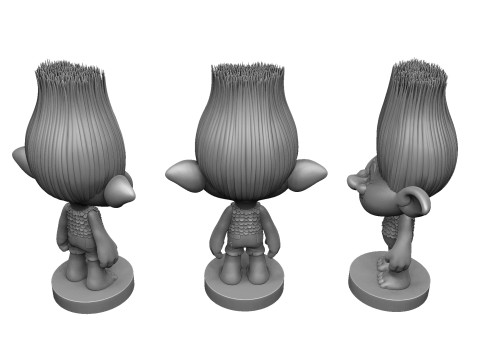 Branch troll for 3D printing 3Dプリントモデル