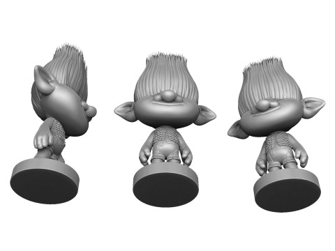 Branch troll for 3D printing 3Dプリントモデル