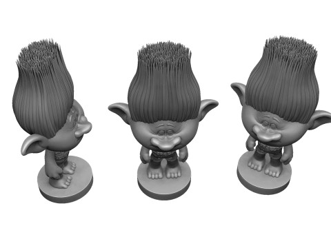 Branch troll for 3D printing 3Dプリントモデル