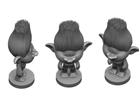 Branch troll for 3D printing 3Dプリントモデル