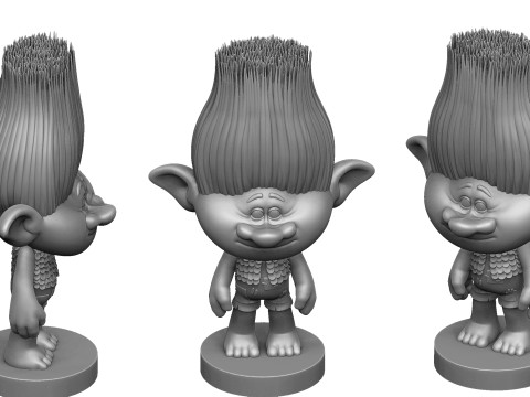 Branch troll for 3D printing 3Dプリントモデル