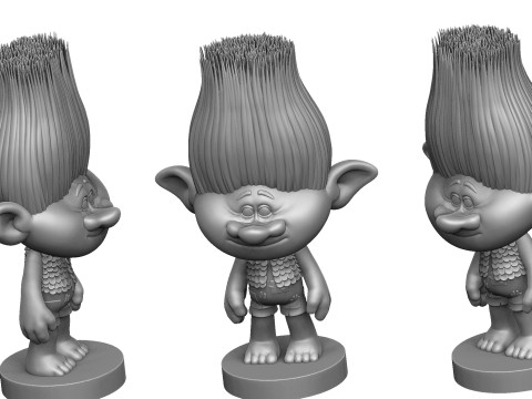Branch troll for 3D printing 3Dプリントモデル