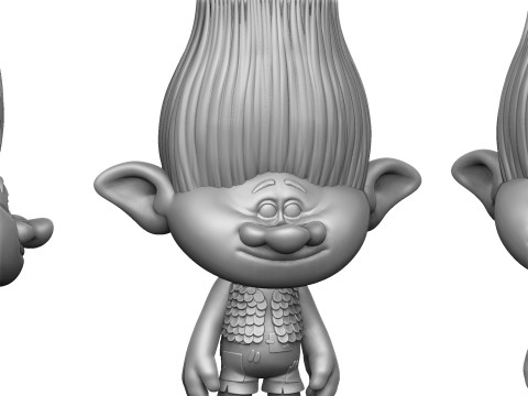 Branch troll for 3D printing 3Dプリントモデル
