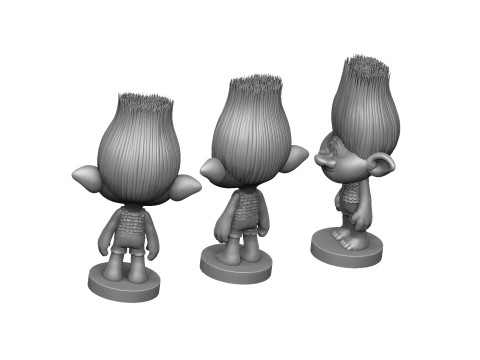 Branch troll for 3D printing 3Dプリントモデル
