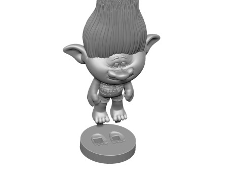 Branch troll for 3D printing 3Dプリントモデル