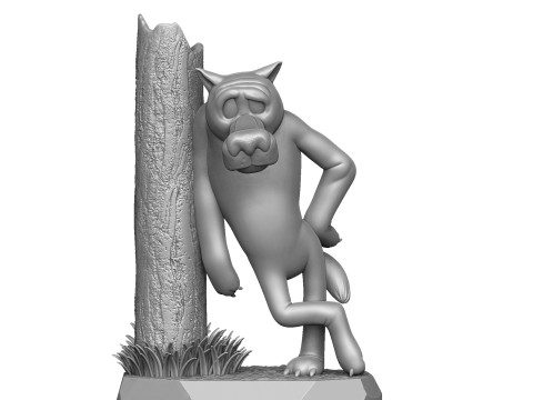 Wolf God help you for 3D printing 3Dプリントモデル