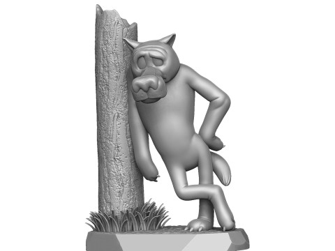 Wolf God help you for 3D printing 3Dプリントモデル