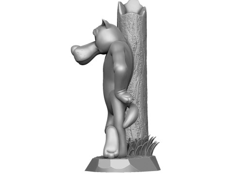 Wolf God help you for 3D printing 3Dプリントモデル