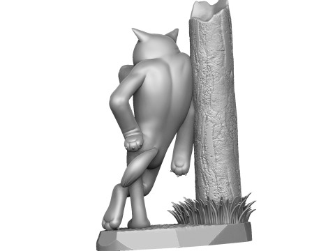 Wolf God help you for 3D printing 3Dプリントモデル