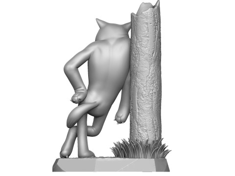 Wolf God help you for 3D printing 3Dプリントモデル