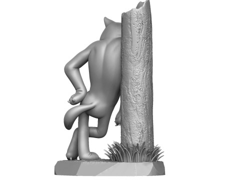 Wolf God help you for 3D printing 3Dプリントモデル