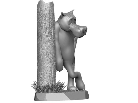 Wolf God help you for 3D printing 3Dプリントモデル