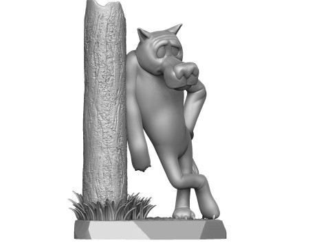 Wolf God help you for 3D printing 3Dプリントモデル