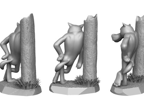 Wolf God help you for 3D printing 3Dプリントモデル