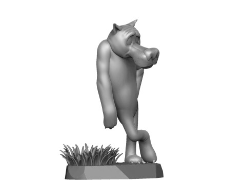 Wolf God help you for 3D printing 3Dプリントモデル