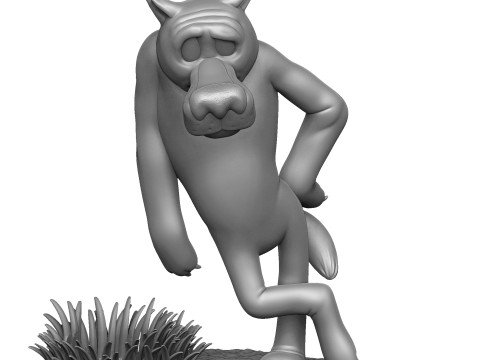 Wolf God help you for 3D printing 3Dプリントモデル