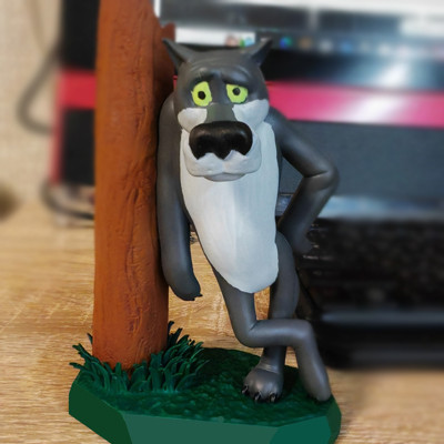 Wolf God help you for 3D printing 3Dプリントモデル .c4d .max .obj .3ds .fbx .stl .blend 