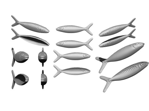 Decorative fish 2 OPTIONS for 3D printing 3Dプリントモデル