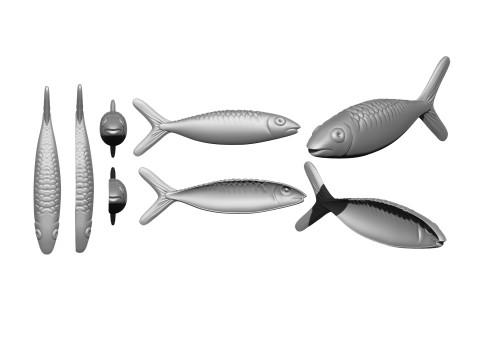 Decorative fish 2 OPTIONS for 3D printing 3Dプリントモデル