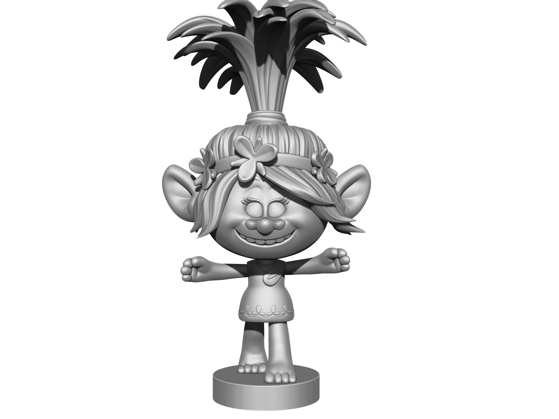 Poppy Troll Hugs for 3D printing 3D Print Model .c4d .max .obj .3ds .fbx .stl .blend 
