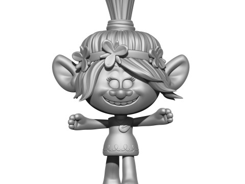 Poppy Troll Hugs for 3D printing 3D Print Model