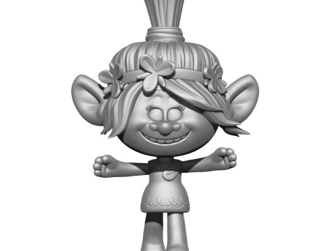 Poppy Troll Hugs for 3D printing 3D Print Model