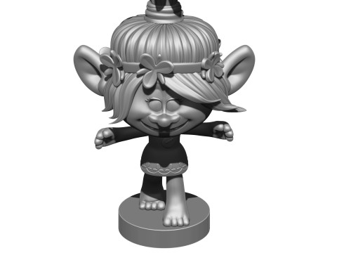 Poppy Troll Hugs for 3D printing 3D Print Model