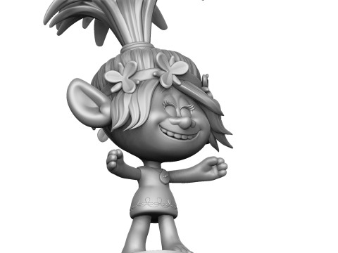 Poppy Troll Hugs for 3D printing 3D Print Model