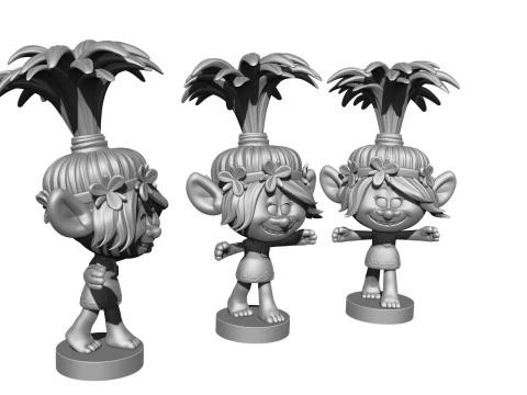 Poppy Troll Hugs for 3D printing 3D Print Model