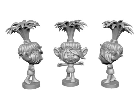 Poppy Troll Hugs for 3D printing 3D Print Model
