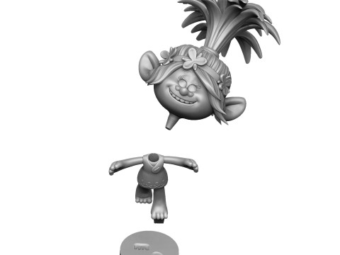 Poppy Troll Hugs for 3D printing 3D Print Model