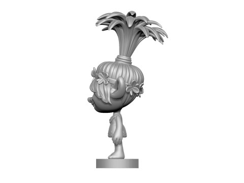 Happy Poppy troll for 3D printing 3Dプリントモデル
