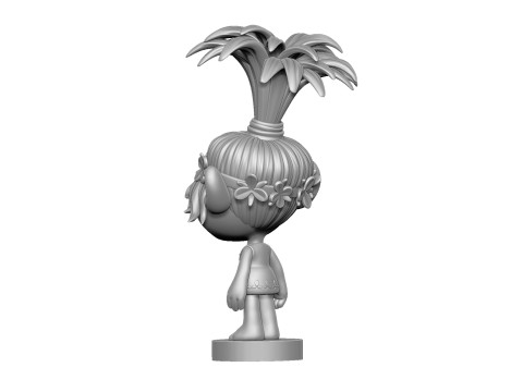 Happy Poppy troll for 3D printing 3Dプリントモデル