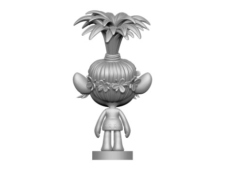 Happy Poppy troll for 3D printing 3Dプリントモデル