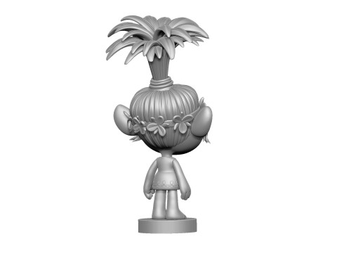 Happy Poppy troll for 3D printing 3Dプリントモデル