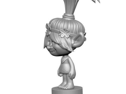 Happy Poppy troll for 3D printing 3D Print Model
