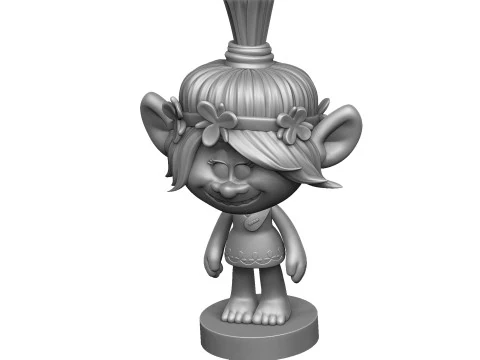 Happy Poppy troll for 3D printing 3D Print Model