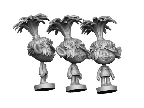 Happy Poppy troll for 3D printing 3D Print Model