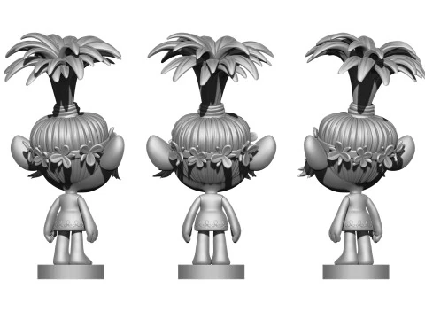 Happy Poppy troll for 3D printing 3D Print Model