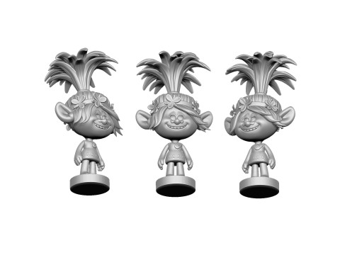 Happy Poppy troll for 3D printing 3Dプリントモデル