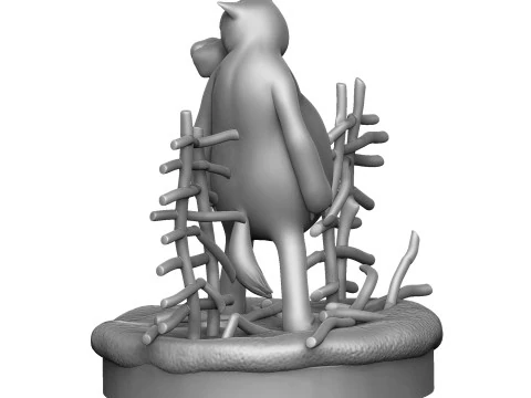Lobo Voc&ecirc; entra se alguma coisa acontecer para impress&atilde;o 3D stl Modelo 3D