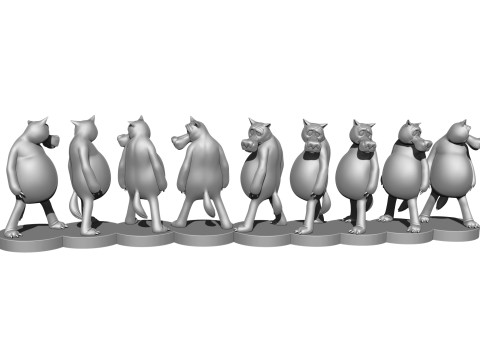 Wolf You come in if anything happens for 3d print stl Modello 3D