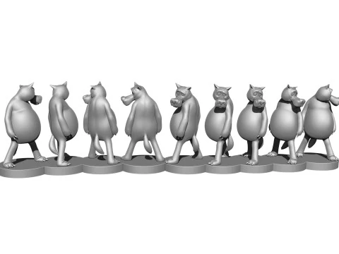 Lobo Voc&ecirc; entra se alguma coisa acontecer para impress&atilde;o 3D stl Modelo 3D